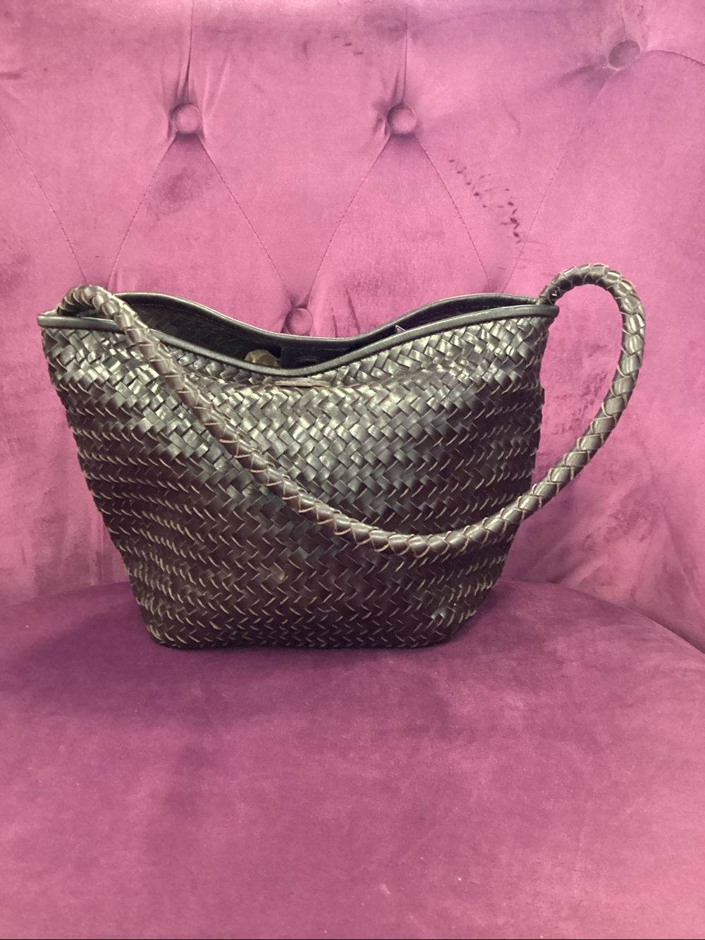 Madewell Woven Leather Shoulder Bag